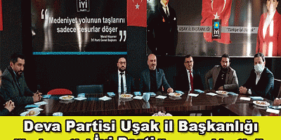 Deva Partisi Uşak il başkanlığı ilk ziyaretini İyi Parti ile gerçekleştirdi.