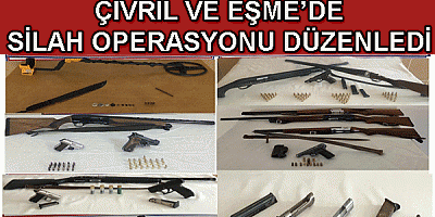 Uşak Jandarma Komutanlığı Çivril ve Eşme’de silah operasyonu düzenledi.