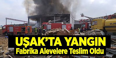 Uşak'ta Tekstil Fabrikasında Yangın