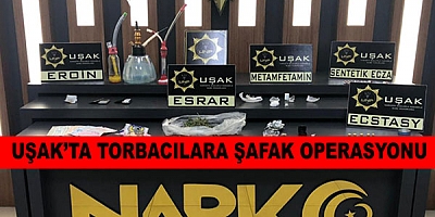 Uşak'ta Torbacılara Şafak Operasyonu