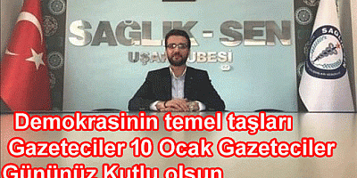 ALOĞLU; Demokrasinin temel taşları Gazeteciler 10 Ocak Gazeteciler gününüz kutlu olsun