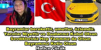 Banaz'lı esnaf Hatice  Çürük'ün Ramazan Bayramı Mesajı