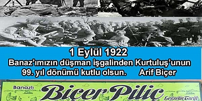 Biçer piliççilikten 1 Eylül Banaz'ın kurtuluş yıldönümü mesajı