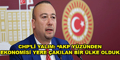 CHP’li Yalım  “AKP  yüzünden  Ekonomisi yere çakılan  bir ülke olduk”