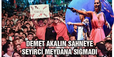 Demet Akalın sahneye ''Seyirci meydanı sığmadı
