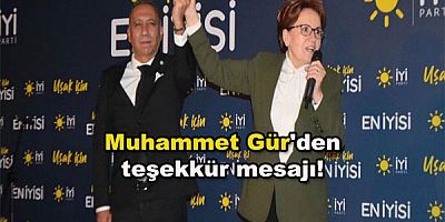 Muhammet Gür'den teşekkür mesajı! 