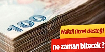 Nakdi ücret desteği ne zaman bitecek?  