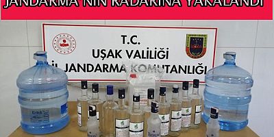 Sahte ALKOL ticareti  Jandarmanın RADARINA yakalandı..
