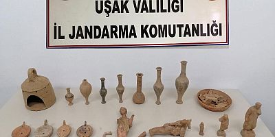 Tarihi eser kaçakçıları  Uşak Jandarmasından Kaçamadı..