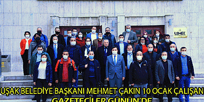 UŞAK BELEDİYE BAŞKANI MEHMET ÇAKIN 10 OCAK ÇALIŞAN GAZETECİLER GÜNÜ’NDE UŞAK AKM’DE GAZETECİLER İLE BİRARAYA GELDİ..