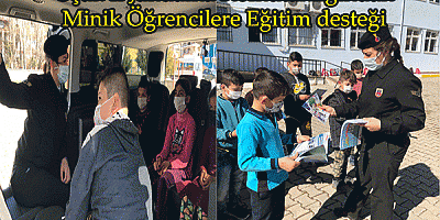 Uşak İl Jandarma Komutanlığından Minik Öğrencilere Eğitim desteği