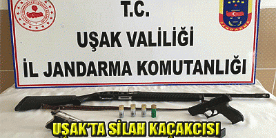 UŞAK’TA SİLAH KAÇAKCISI JANDARMA RADARINA YAKALANDI