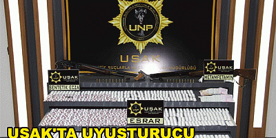 UŞAK'TA UYUŞTURUCU OPERASYONU GERÇEKLEŞTİ Uşak'ta