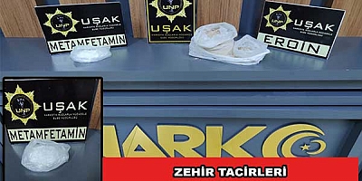 Zehir tacirleri kontrol noktasında yakalandı.