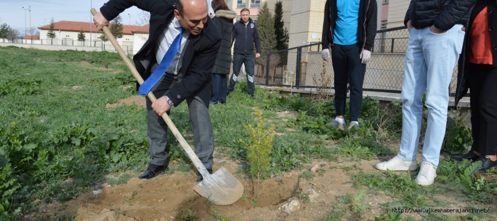 Uşak Üniversitesi Eğitim ve Araştırma Hastanesi’nde İyilik Haftası Kapsamında Ağaç Dikme Etkinliği Düzenlendi